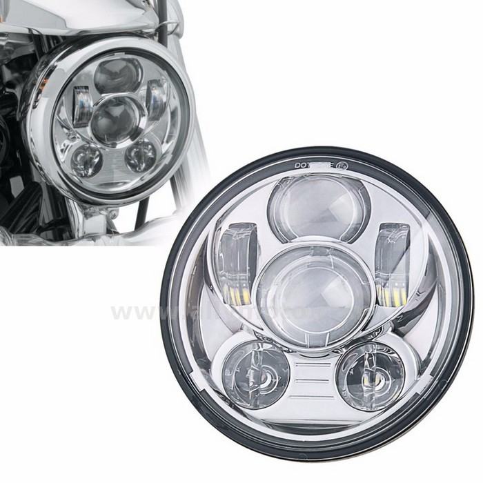 154 5 75 Inch Daymaker Projector Led Headlight Harley Davidson Headlamp 45W Chrome